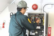 2013/11/16 駐車場消火設備点検1